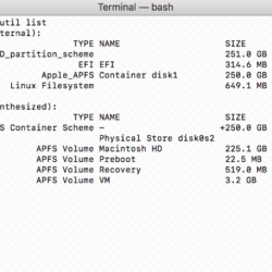Форматирование жесткого диска через diskutil